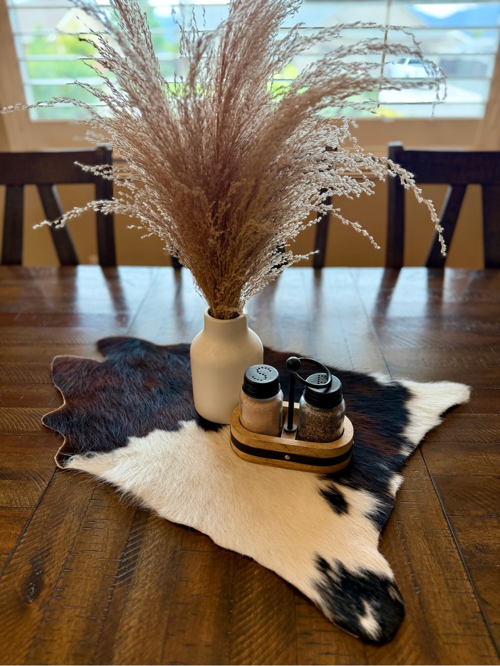 Custom Up-Cycled Authentic Decorative Cowhide Table Mats (Large)